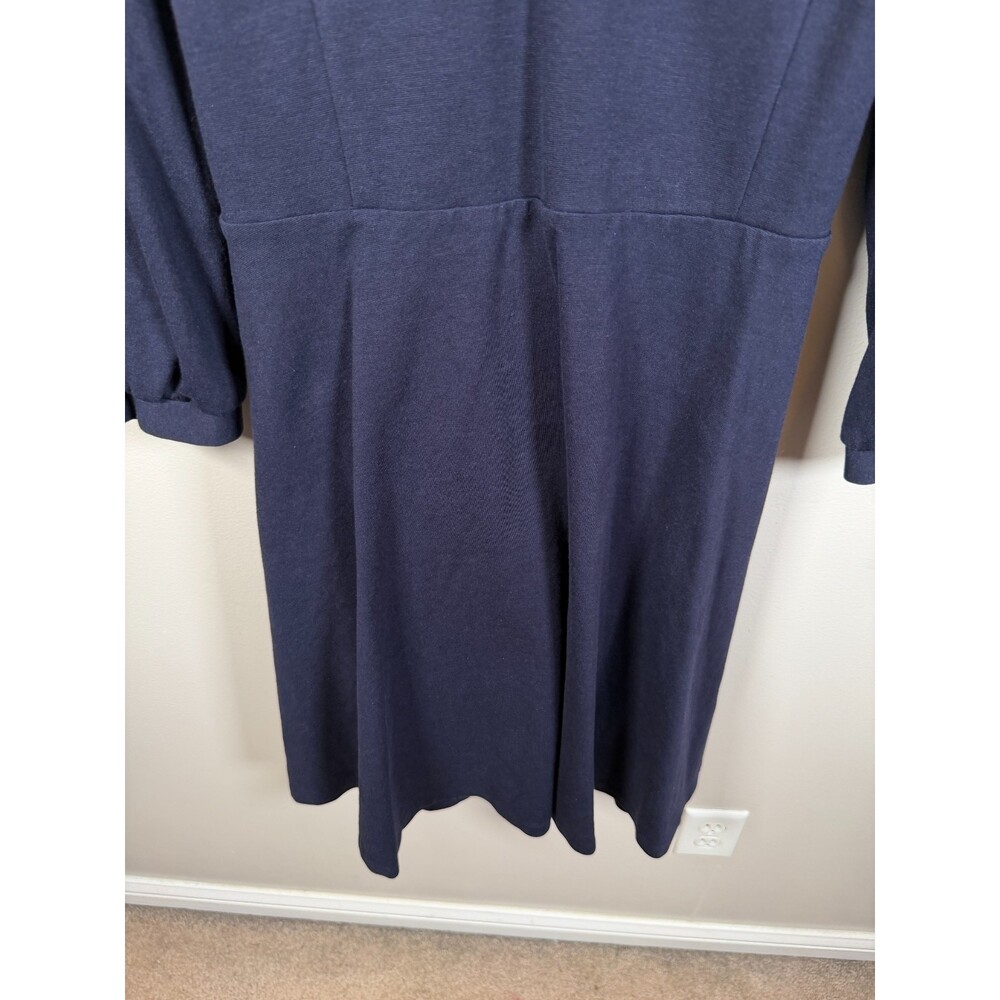 Boden Benedicta Ponte Dress Size 20 R Navy Blue Preppy Work Career Mod Retro - Picture 5 of 11